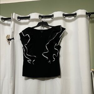 Marc New York Black Top with White Trim